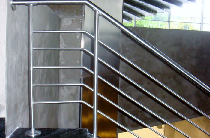 Guarda Corpo em Aço Inox para escadas